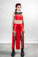 Five and Diamond Desert Cage Chestplate - leather Collars FIVE AND DIAMOND 