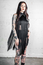 Five and Diamond Fringe Halter Dress - cotton Collars FIVE AND DIAMOND 