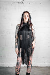 Five and Diamond Fringe Halter Dress - cotton Collars FIVE AND DIAMOND 