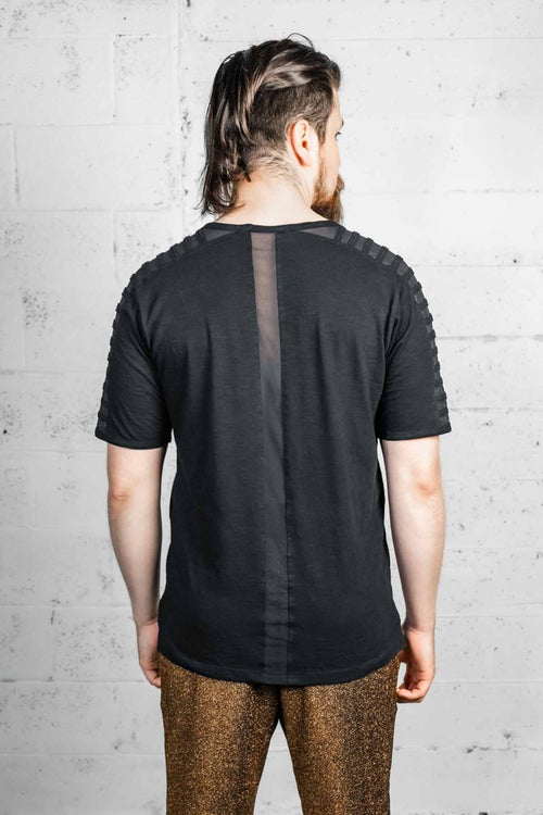 Five and Diamond Gamut Tee - cotton/mesh Shirts-Mens FIVE AND DIAMOND 