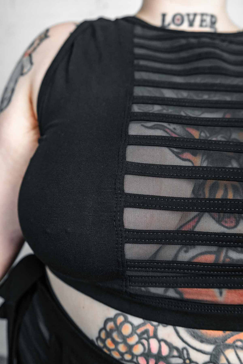 Five and Diamond Gamut Top - cotton/mesh Bra Tops FIVE AND DIAMOND 