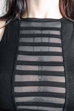 Five and Diamond Gamut Top - cotton/mesh Tops-Womens FIVE AND DIAMOND 