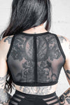 Five and Diamond Gamut Top - cotton/mesh Tops-Womens FIVE AND DIAMOND 