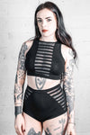 Five and Diamond Gamut Top - cotton/mesh Tops-Womens FIVE AND DIAMOND 