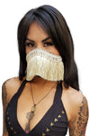 Five and Diamond Harem Fringe Dust Mask - Gold Dust Mask Showcase 