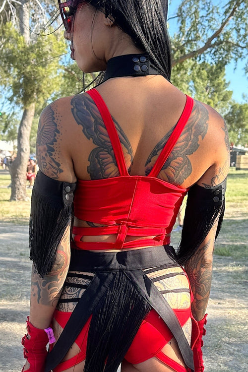 Five and Diamond Harlot Skirt - leather