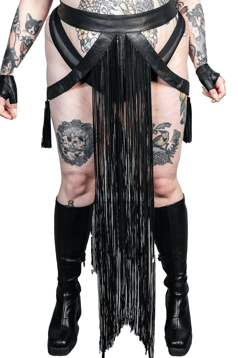 Five and Diamond Harlot Skirt - leather Festival FIVE AND DIAMOND 