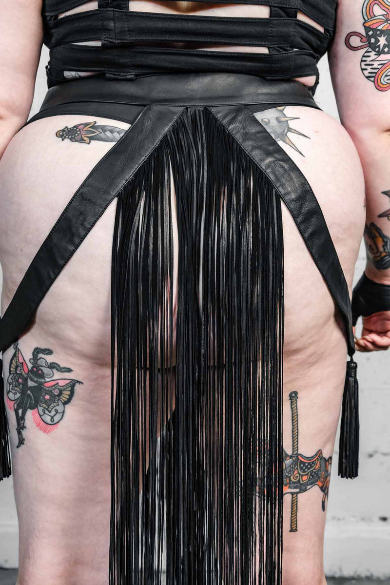 Five and Diamond Harlot Skirt - leather Festival FIVE AND DIAMOND 