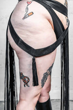 Five and Diamond Harlot Skirt - leather Festival FIVE AND DIAMOND 