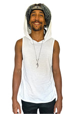 Five and Diamond Hooded Tank - cotton Tank FIVE AND DIAMOND 