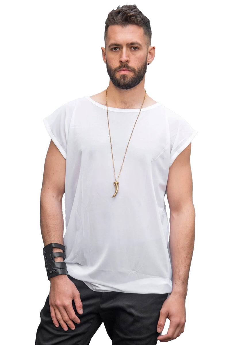 Five and Diamond Oversize Mesh Top Shirts-Mens FIVE AND DIAMOND 