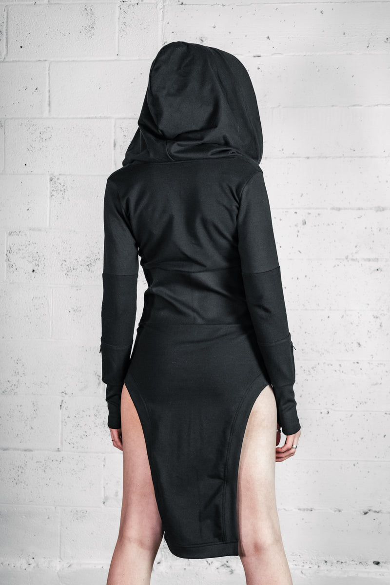 Five and Diamond Space Hoody Dress - cotton FIVE AND DIAMOND Five and Diamond Space Hoody Dress - cotton FIVE AND DIAMOND