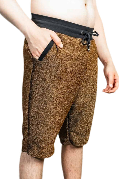 Five and Diamond Sparkle Shorts - bronze Shorts-Mens FIVE AND DIAMOND 