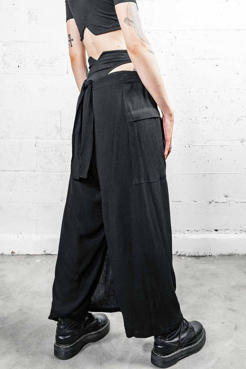 Five and Diamond Wrap Pants - rayon Pants-Womens FIVE AND DIAMOND 