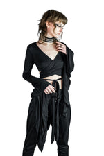 Five and Diamond Wrap Top - rayon Streetwear FIVE AND DIAMOND 