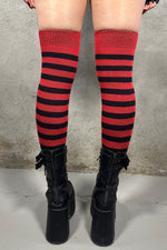 Horizontal Striped Cotton Socks - wide stripe Socks Showcase 