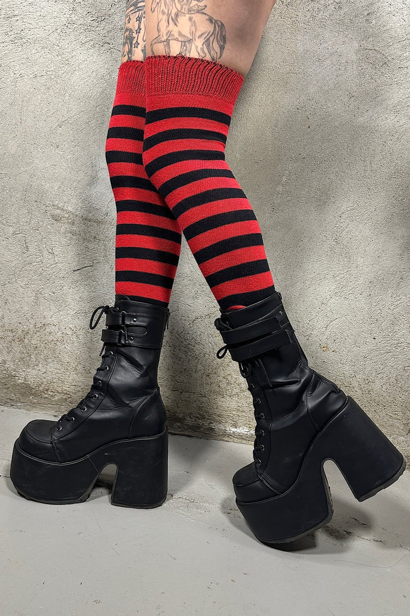 Horizontal Striped Cotton Socks - wide stripe Socks Showcase 