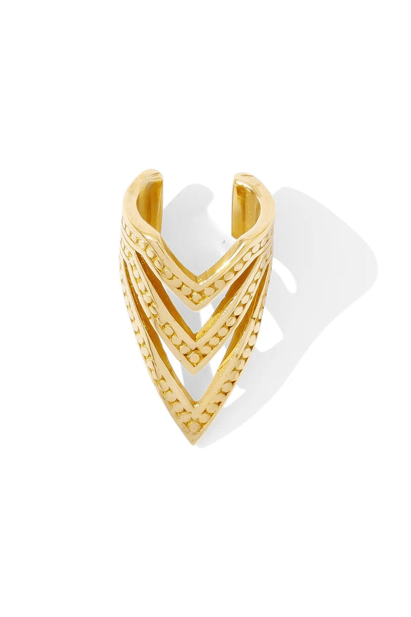 Tawapa Pointed Chevron Ear Cuff Earrings Tawapa 