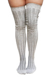 Vertical OTK Ribbed Cotton Socks - Grey Socks Showcase 