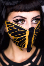 5D Butterfly Bandanna - Dust Mask - Black/Gold-SHIPS NOW - FIVE AND DIAMOND