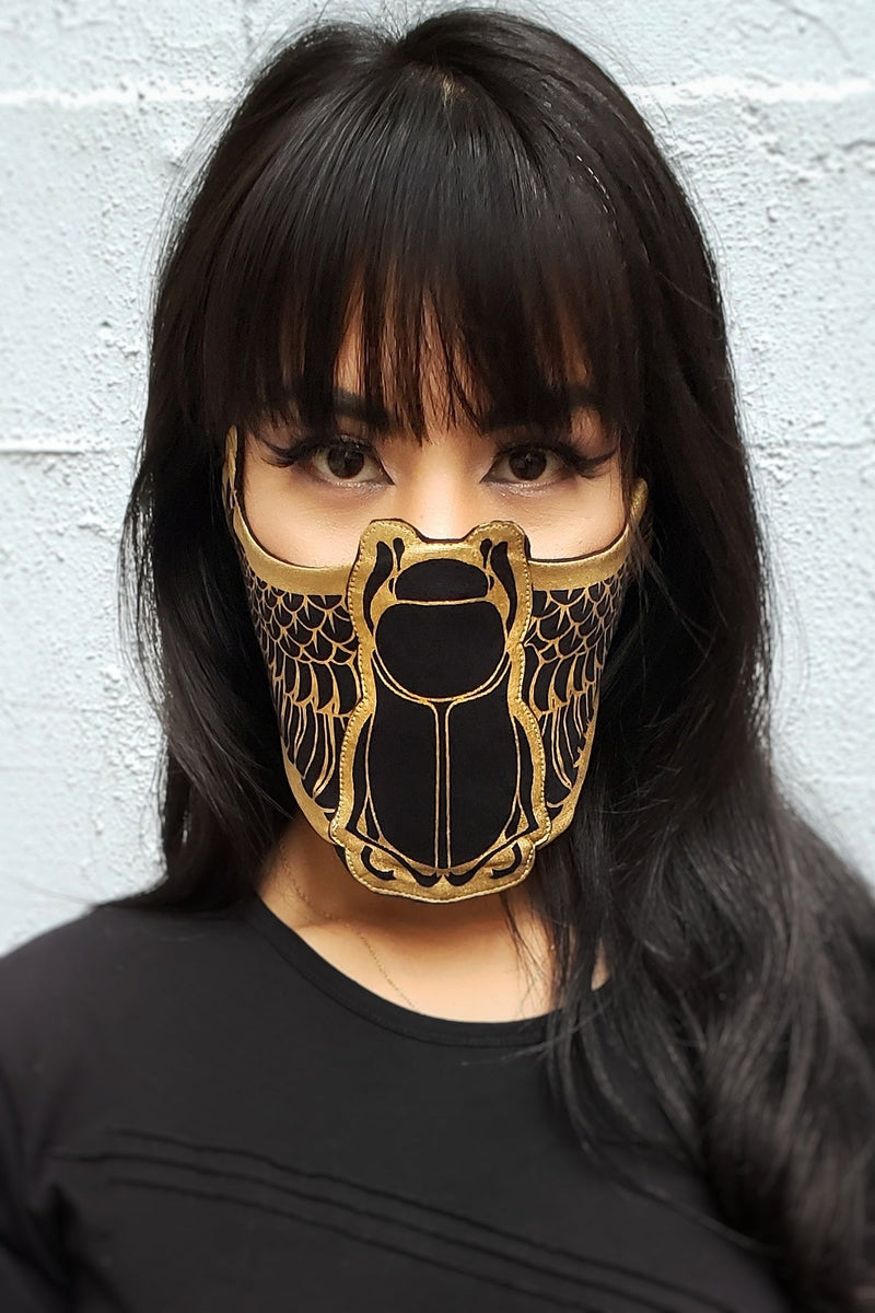 5D Scarab Bandanna Gold - Dust Mask -  - FIVE AND DIAMOND