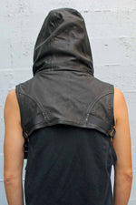 5D x Crisiswear Wasteland Hood - Leather Hood Crisiswear 