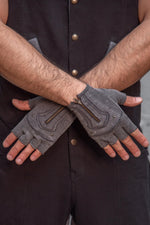 5D x Steam Trunk Mojo Moto Gloves - Baby Terry Gloves Steam Trunk 