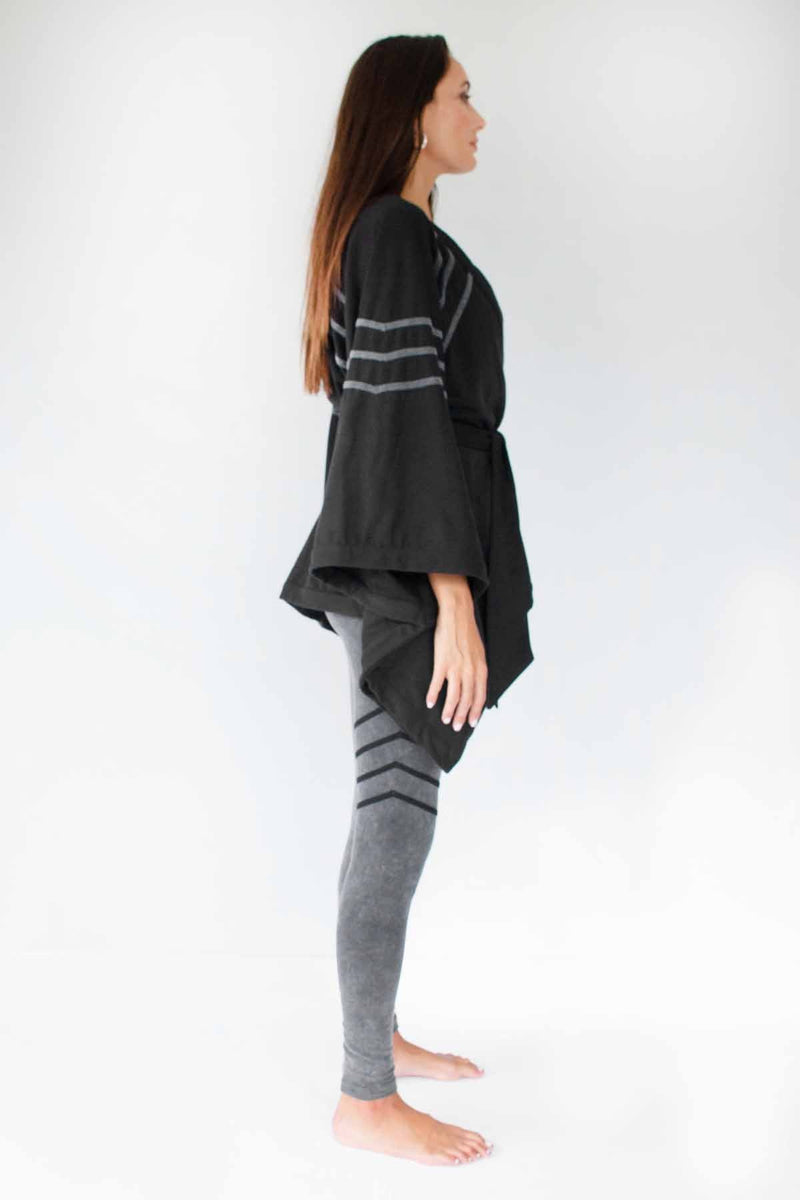 5D x Stellar Dust Asymmetric Kimono Jacket - Hoodies - Womens -  - FIVE AND DIAMOND