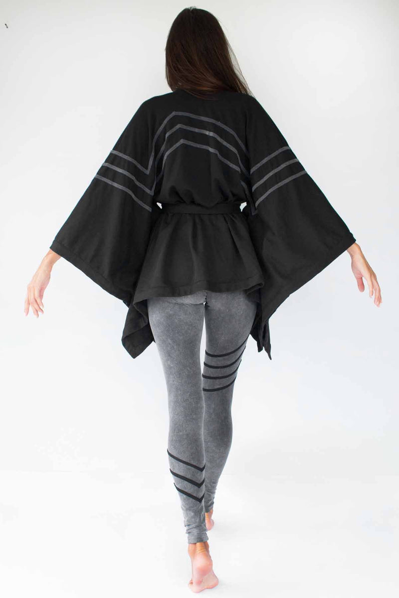 5D x Stellar Dust Asymmetric Kimono Jacket - Hoodies - Womens -  - FIVE AND DIAMOND