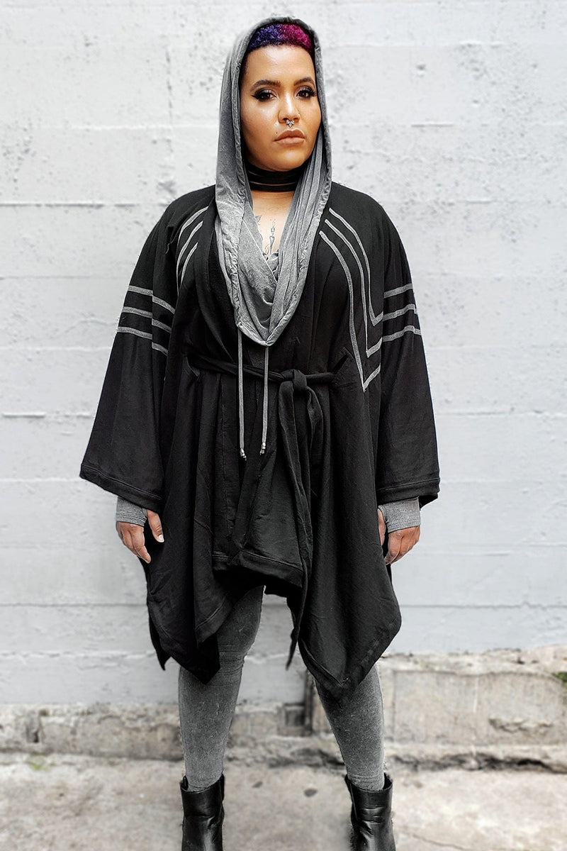 5D x Stellar Dust Asymmetric Kimono Jacket Hoodies - Womens 5D x Stellar Dust 