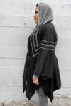 5D x Stellar Dust Asymmetric Kimono Jacket Hoodies - Womens 5D x Stellar Dust 