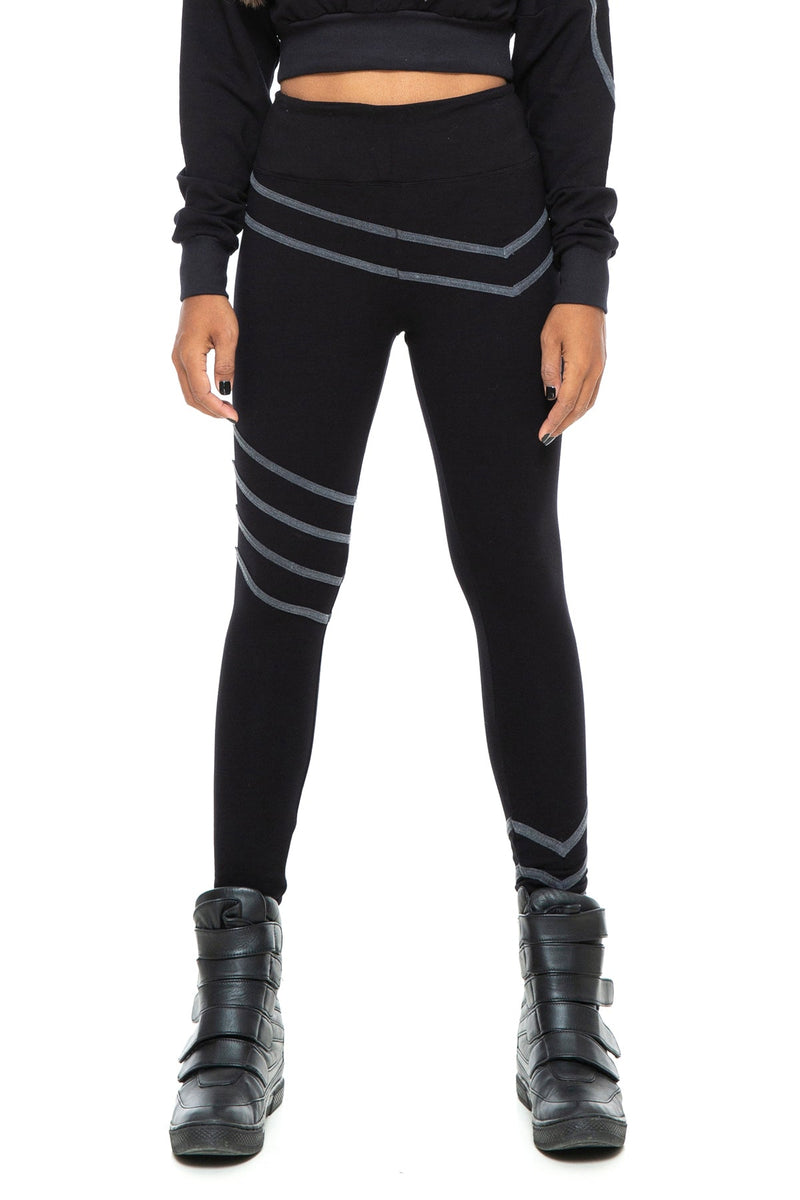5D x Stellar Dust Asymmetric Leggings - Leggings -  - FIVE AND DIAMOND
