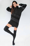 5D x Stellar Dust Asymmetric Oversized Hoody - Hoodies - Womens -  - FIVE AND DIAMOND