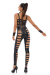 5D x Stellar Dust Cage Maxi Jumpsuit - faux leather Jumpsuit 5D x Stellar Dust 