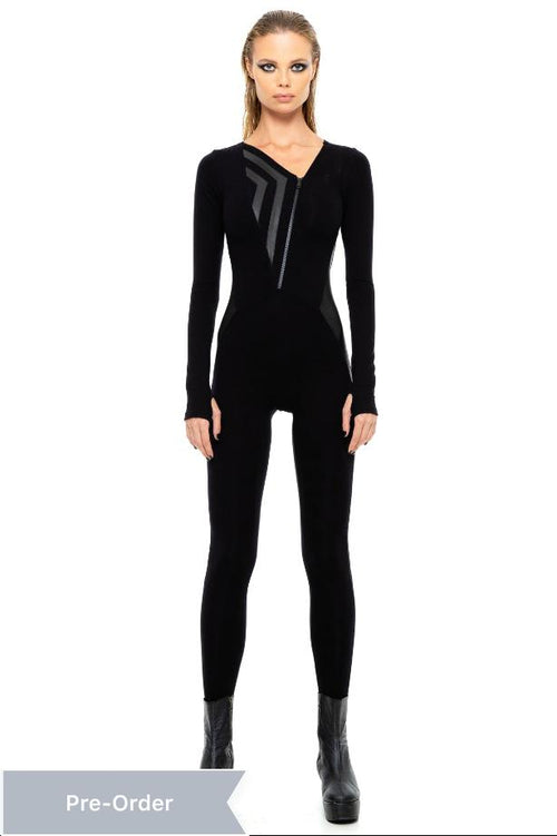 5D x Stellar Dust Chevron Jumpsuit / PRE-ORDER - Dresses -  - FIVE AND DIAMOND