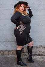 5D x Stellar Dust Chevron Mesh Mini Dress Dresses 5D x Stellar Dust 
