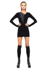 5D x Stellar Dust Chevron Mini Dress / PRE-ORDER - Dresses -  - FIVE AND DIAMOND