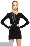 5D x Stellar Dust Chevron Mini Dress / PRE-ORDER - Dresses -  - FIVE AND DIAMOND