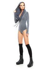 5D x Stellar Dust Cowl Hooded Body Suit - Jumpsuit -  - FIVE AND DIAMOND