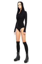 5D x Stellar Dust Cowl Hooded Body Suit - Jumpsuit -  - FIVE AND DIAMOND