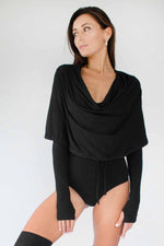 5D x Stellar Dust Cowl Hooded Body Suit - Jumpsuit -  - FIVE AND DIAMOND