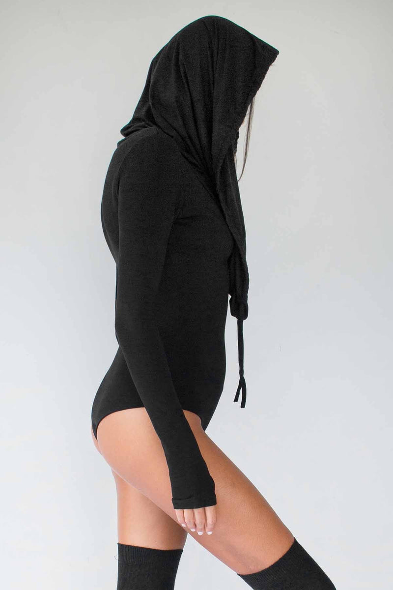 5D x Stellar Dust Cowl Hooded Body Suit - Jumpsuit -  - FIVE AND DIAMOND