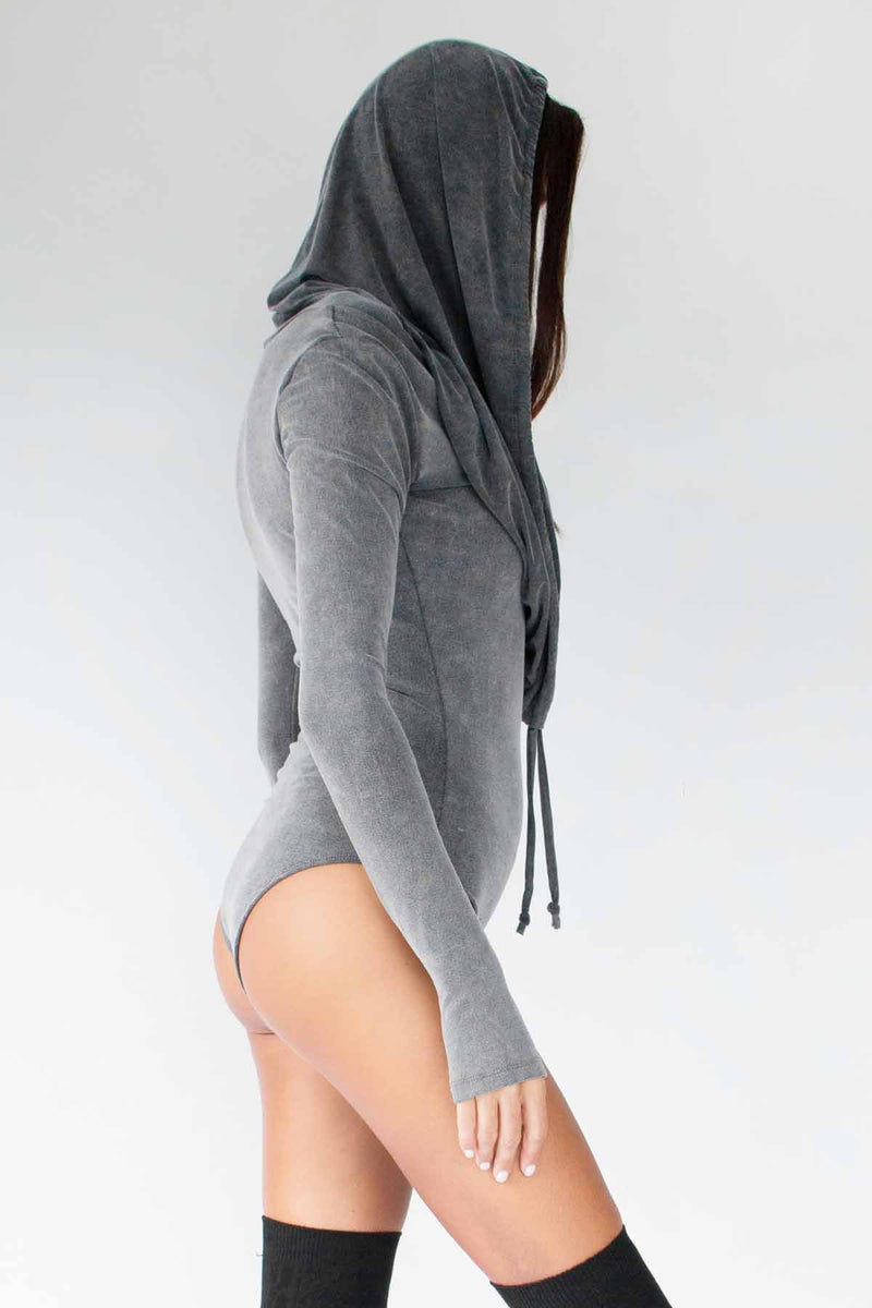 5D x Stellar Dust Cowl Hooded Body Suit - Jumpsuit -  - FIVE AND DIAMOND