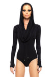 5D x Stellar Dust Cowl Hooded Body Suit - Jumpsuit -  - FIVE AND DIAMOND