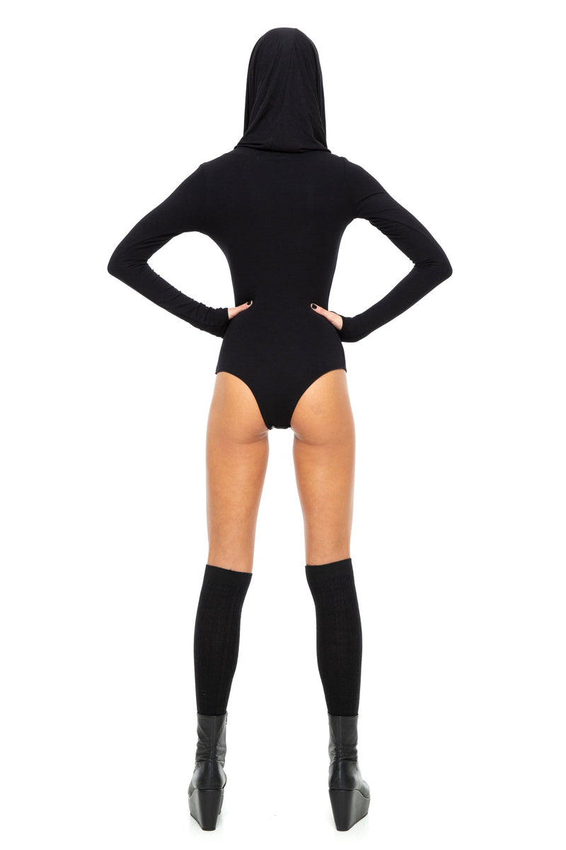 5D x Stellar Dust Cowl Hooded Body Suit - Jumpsuit -  - FIVE AND DIAMOND