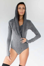 5D x Stellar Dust Cowl Hooded Body Suit - Jumpsuit -  - FIVE AND DIAMOND