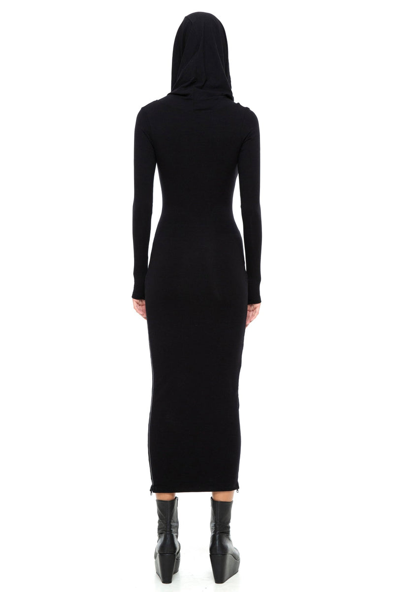 5D x Stellar Dust Cowl Hooded Maxi Dress - bamboo FIVE AND DIAMOND 5D x Stellar Dust Cowl Hooded Maxi Dress - bamboo FIVE AND DIAMOND