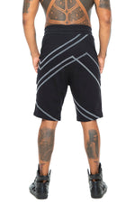 5D x Stellar Dust Mens Asymmetrical Shorts - Shorts-Mens -  - FIVE AND DIAMOND