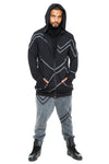 5D x Stellar Dust Mens Asymmetrical Zip Hoody - Hoodies - Mens -  - FIVE AND DIAMOND