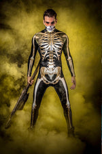 Badinka Mens Graveyard Skeleton Jumpsuit Jumpsuit Bad Inka 